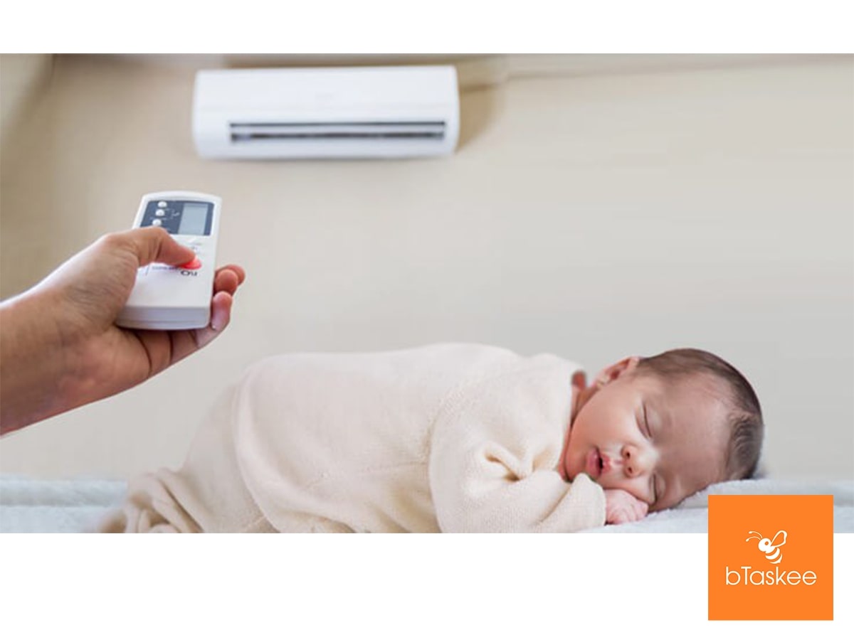 Hướng Dẫn Cho Trẻ Sơ Sinh Nằm Điều Hoà  An Toàn