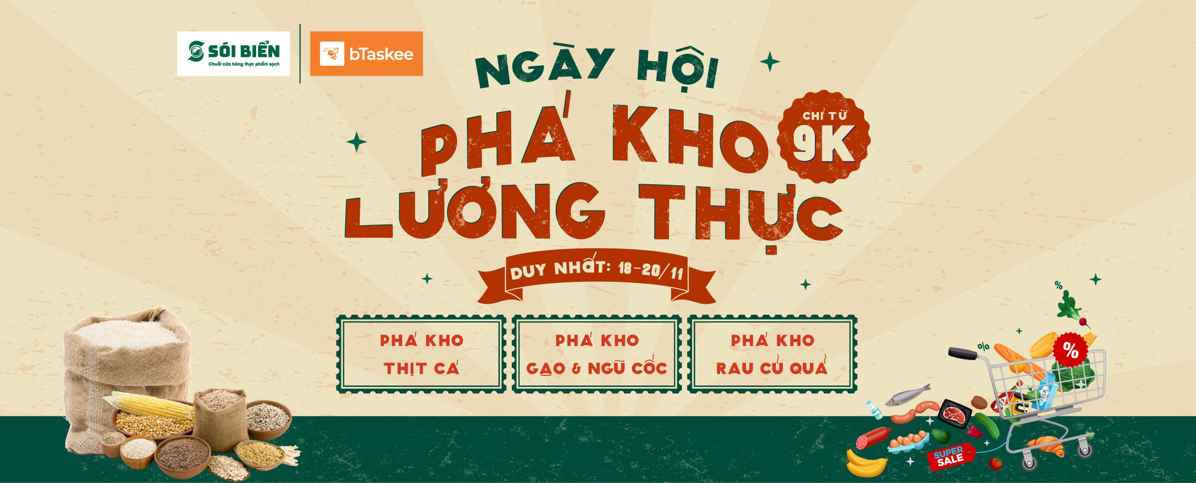 bTaskee Đi Cùng Sói Biển - Ngày Hội Phá Kho Lương Thực