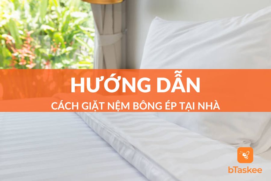 Cách Giặt Đệm Bông Ép Sạch Vết Bẩn Ngay Tại Nhà
