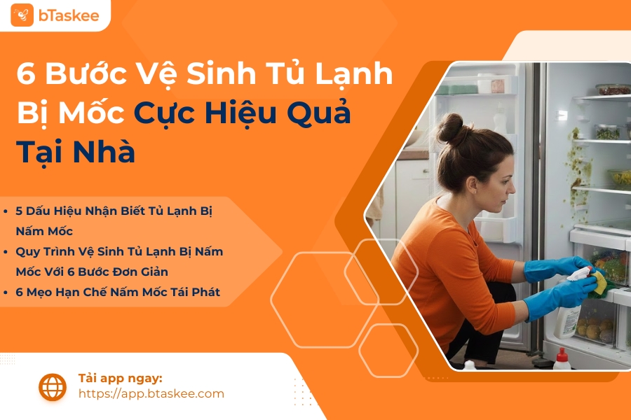 6 Bước Vệ Sinh Tủ Lạnh Bị Mốc Cực Hiệu Quả Tại Nhà