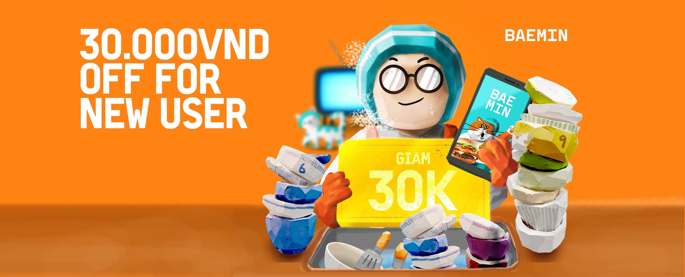 50% off up to 30,000VND at BAEMIN