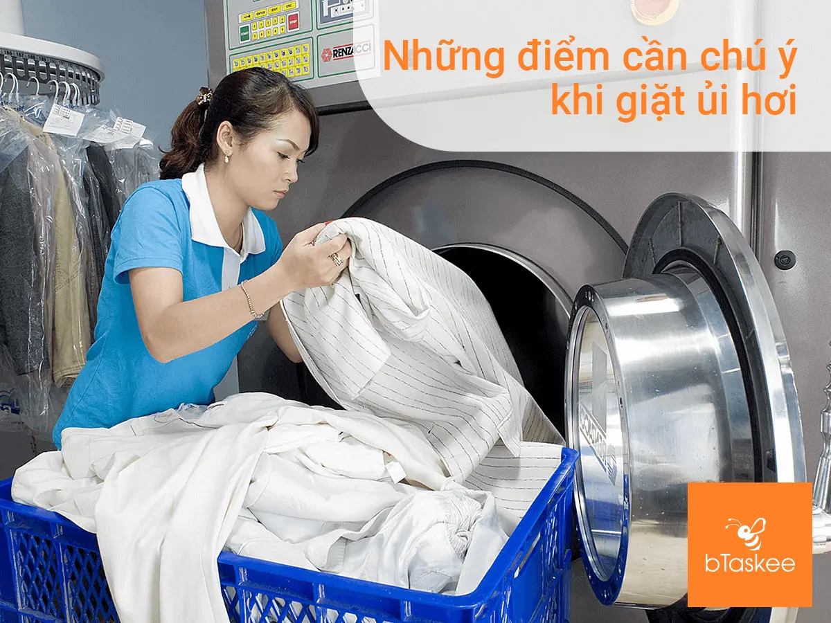 Những điểm cần chú ý khi giặt ủi hơi 