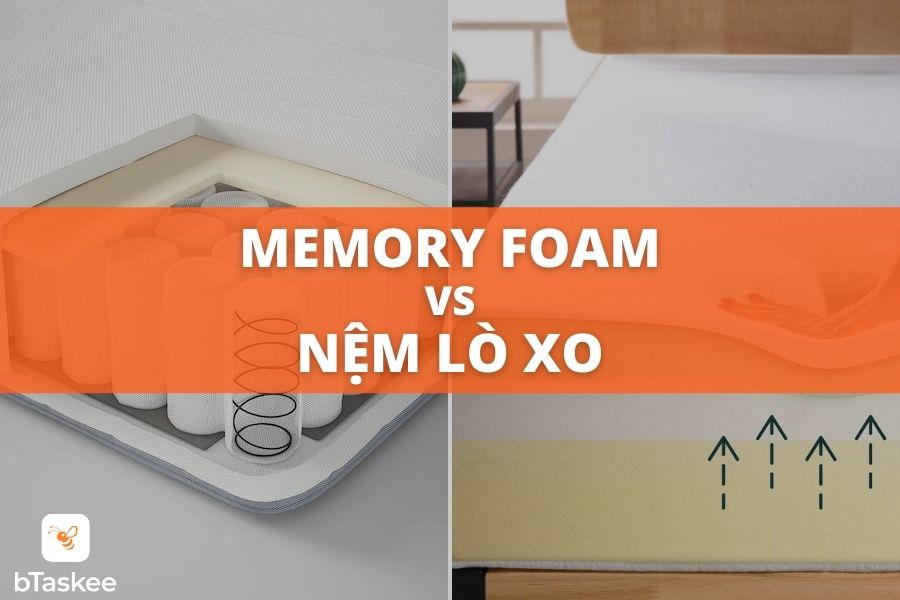 So sánh nệm Memory foam với nệm lò xo loại nào tốt hơn