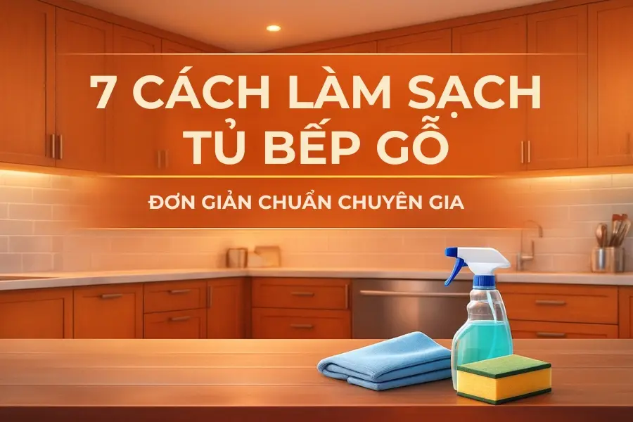 7 Cách Làm Sạch Tủ Bếp Gỗ Đơn Giản Chuẩn Chuyên Gia