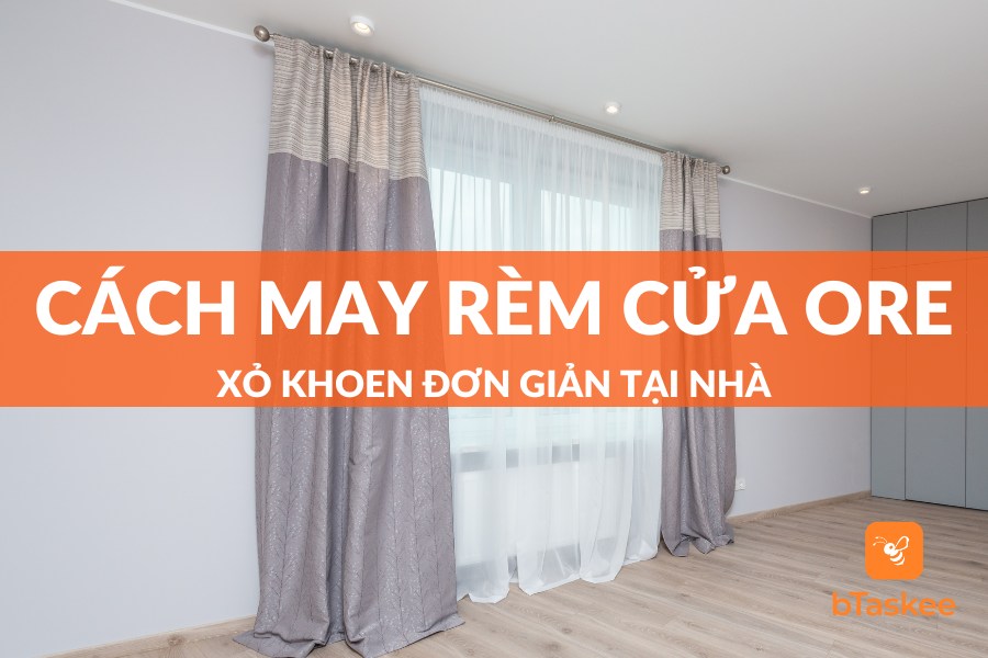 Cách May Rèm Cửa Ore Xỏ Khoen Đơn Giản Tại Nhà
