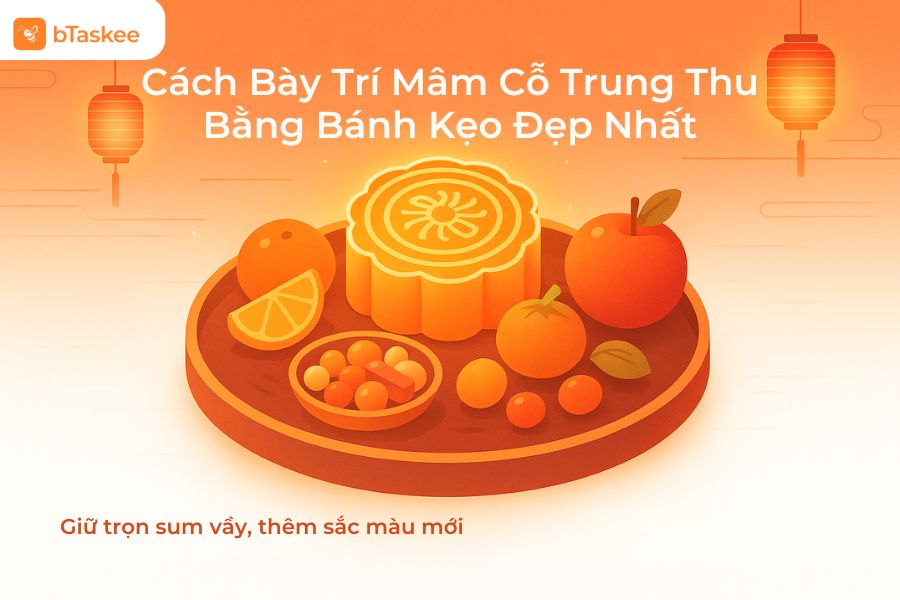 Hướng Dẫn Bày Trí Mâm Cỗ Trung Thu Bằng Kẹo Lạ Mắt, Đơn Giản
