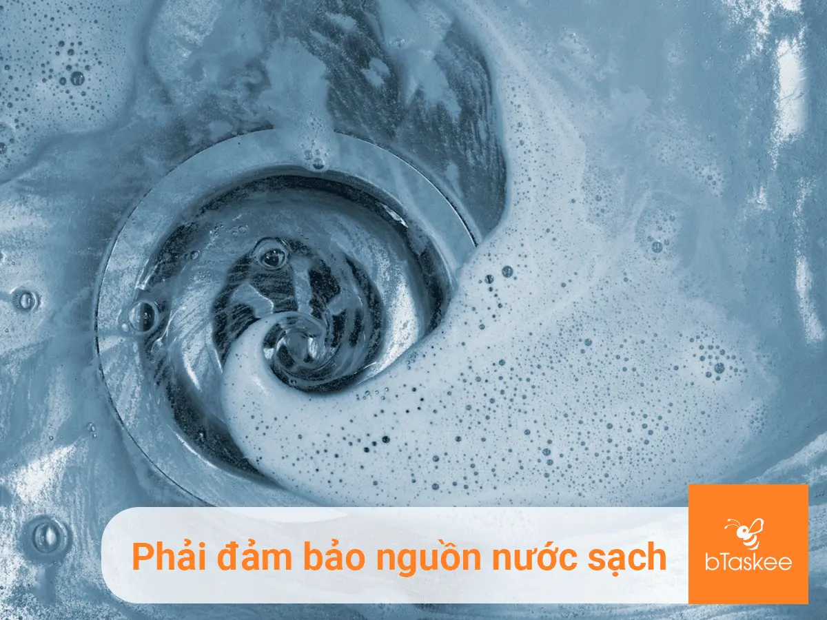 Giặt ủi Quận Tân Bình: Phải đảm bảo nguồn nước sạch