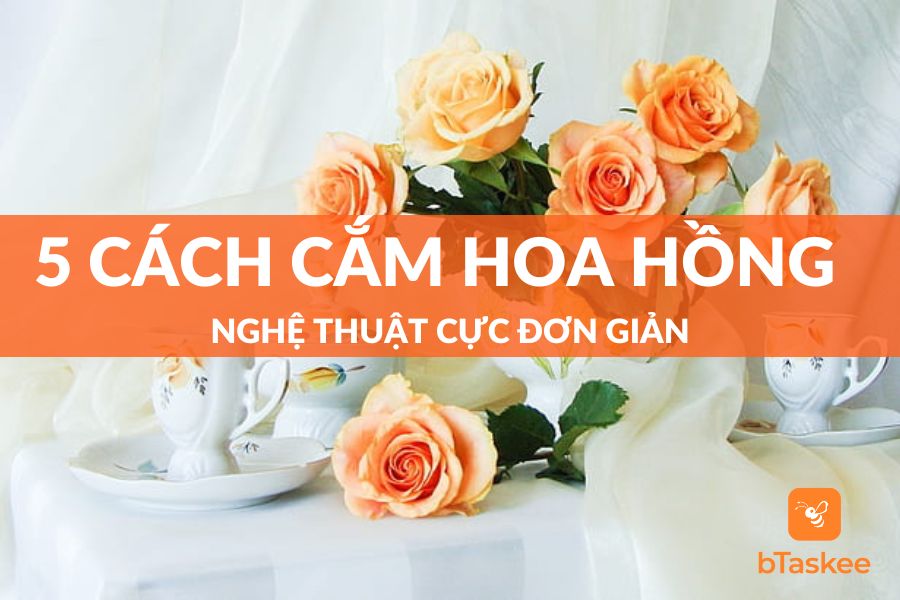 Hướng Dẫn 5 Cách Cắm Hoa Hồng Nghệ Thuật Cực Đơn Giản
