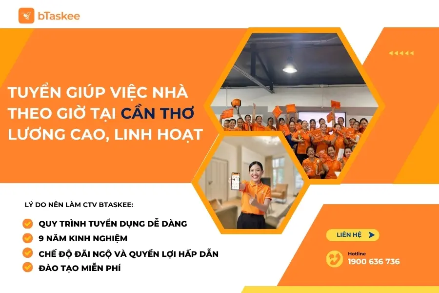 Tuyển Giúp Việc Nhà Theo Giờ Tại Cần Thơ Lương Cao, Linh Hoạt