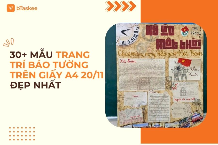 30+ Mẫu Trang Trí Báo Tường Trên Giấy A4 20 11 Đẹp Nhất