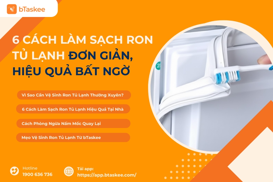 6 Cách Làm Sạch Ron Tủ Lạnh Đơn Giản, Hiệu Quả Bất Ngờ