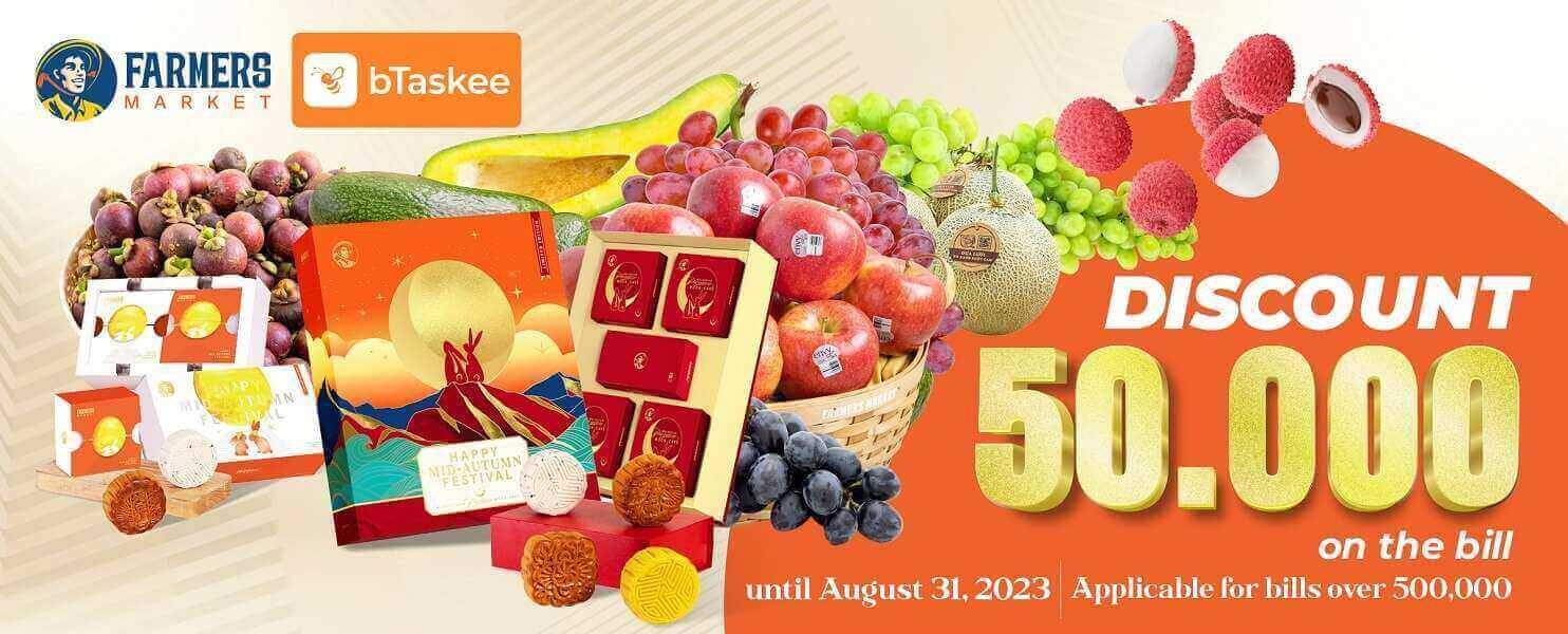 Clean house with bTaskee - Buy clean food with Farmers Market