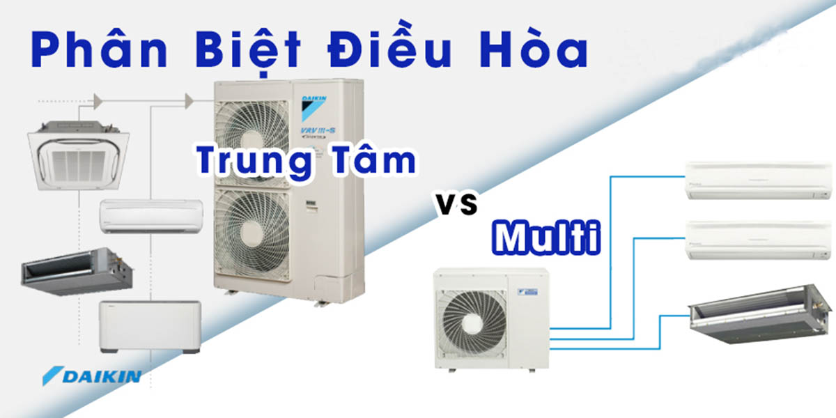 So Sánh Máy Lạnh Multi Và Máy Lạnh Trung Tâm