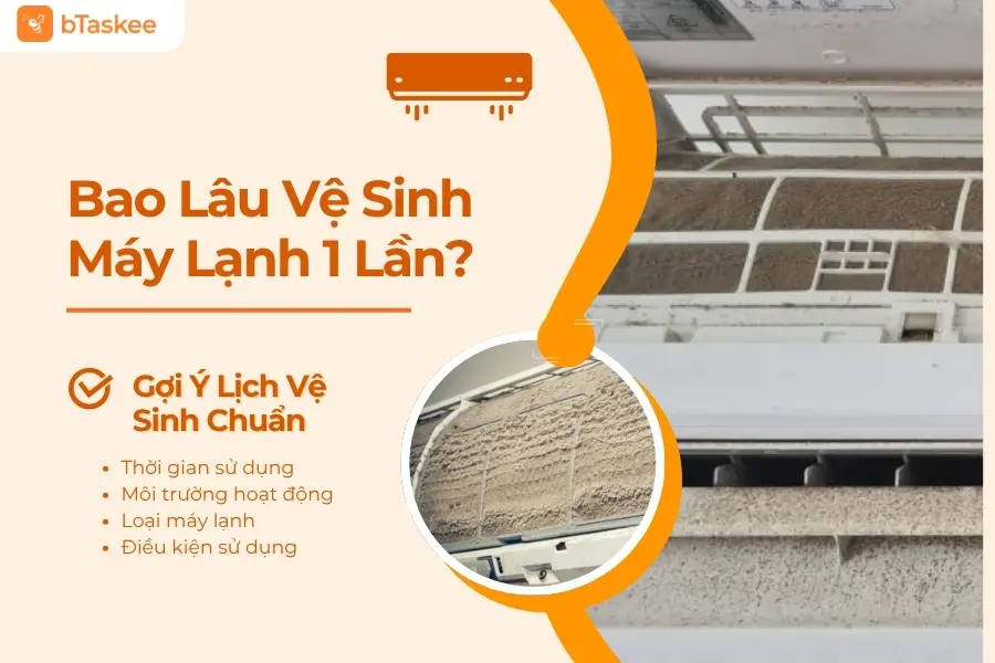 Bao Lâu Vệ Sinh Máy Lạnh 1 Lần? Gợi Ý Lịch Vệ Sinh Chuẩn