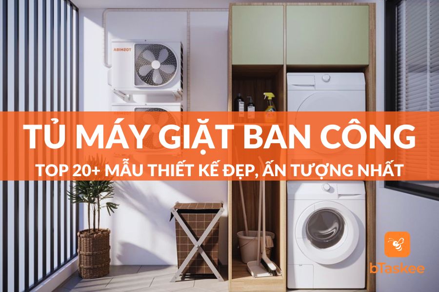 Tổng Hợp 20+ Mẫu Thiết Kế Tủ Máy Giặt Ban Công Đẹp Nhất
